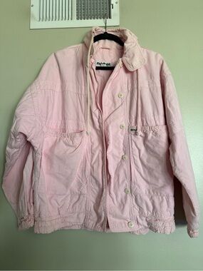 Vintage Mistral Pink Women's 100% Cotton Lightweight Jacket Size Medium